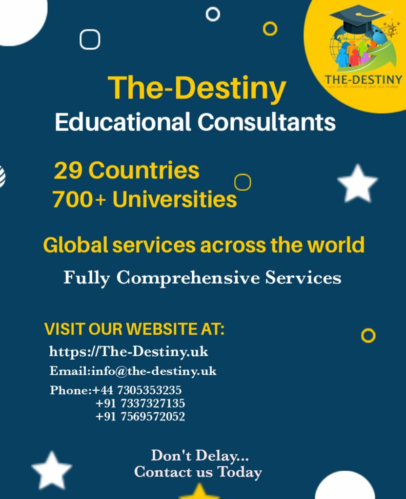 Poster announcing global services in 29 countries and 700+ universities